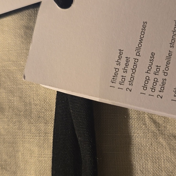 ❤️BUY 2 GET 1 FREE  West Elm European Flax Linen Sheet Set,Full,Frost Gray,$269 - Picture 12 of 15